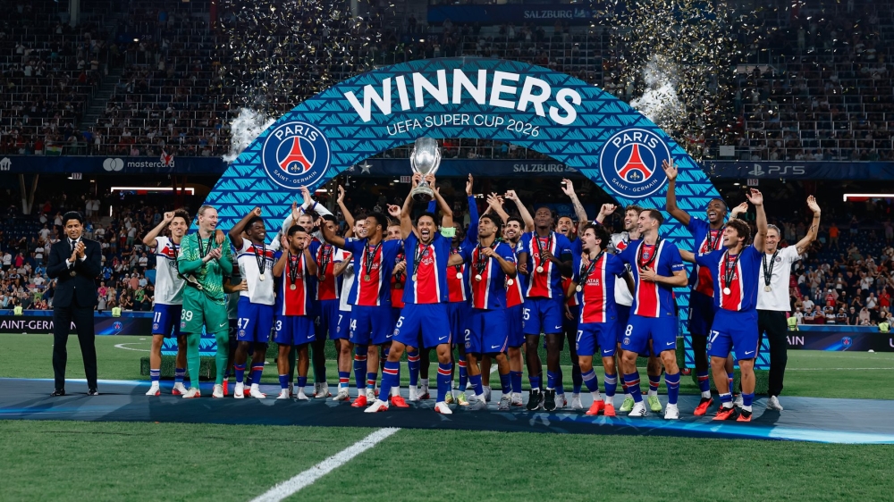 باريس سان جيرمان يتوج بطلاً لـ كأس السوبر الأوروبي