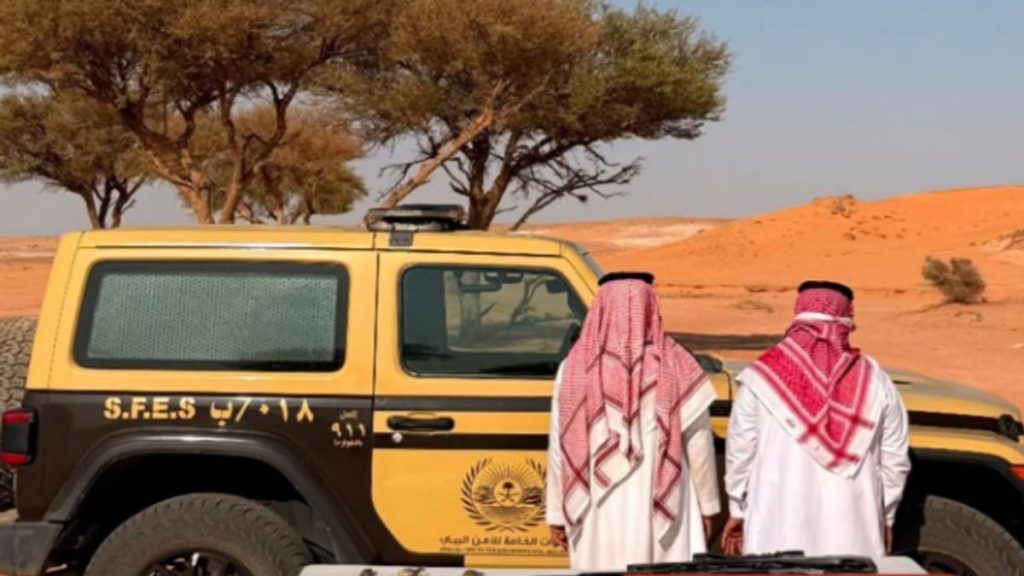 ضبط مواطنَين لارتكابهما مخالفة الصيد دون ترخيص في محمية الإمام تركي بن عبدالله الملكية