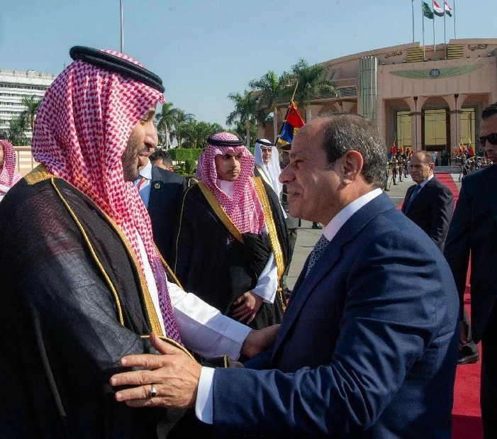 العلاقات السعودية المصرية: برقية شكر من ولي العهد