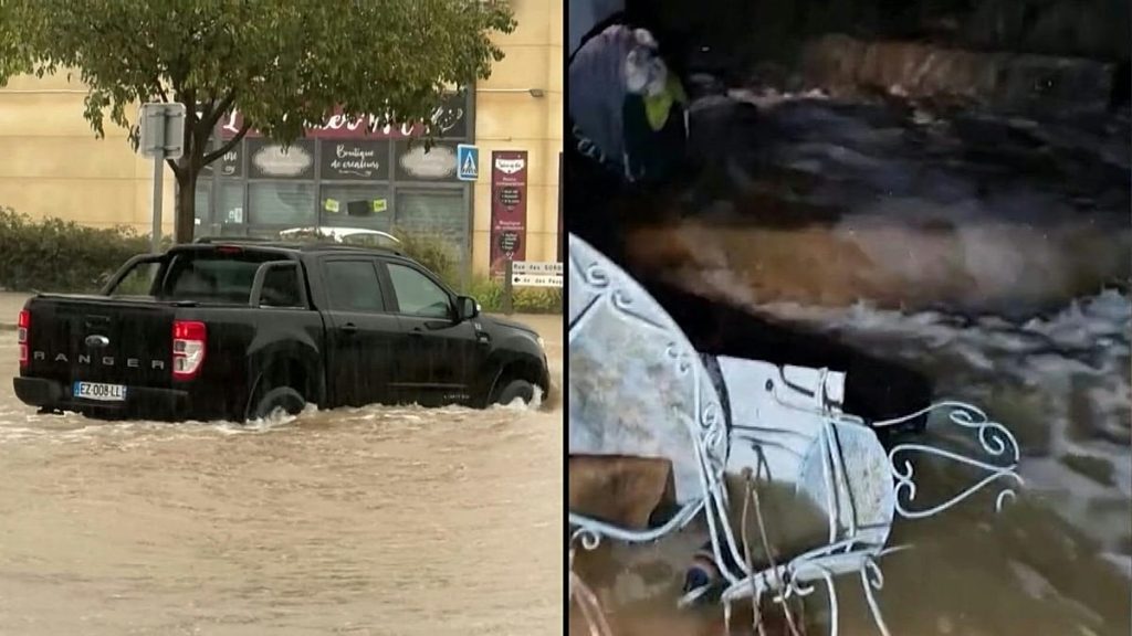 فيديو. فرنسا: فيضانات واسعة تضرب مدينة مرسيليا بسبب منخفض جوي ضرب منطقة البحر المتوسط