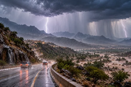 الأمطار الرعدية في السعودية: تحذيرات من سيول في مكة وجازان