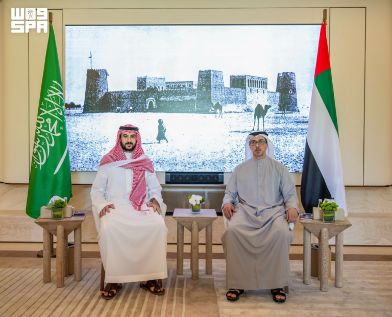 العلاقات السعودية الإماراتية: بحث التعاون مع منصور بن زايد
