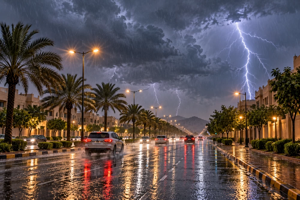 أمطار رعدية غزيرة في السعودية: الأرصاد تحذر 10 مناطق